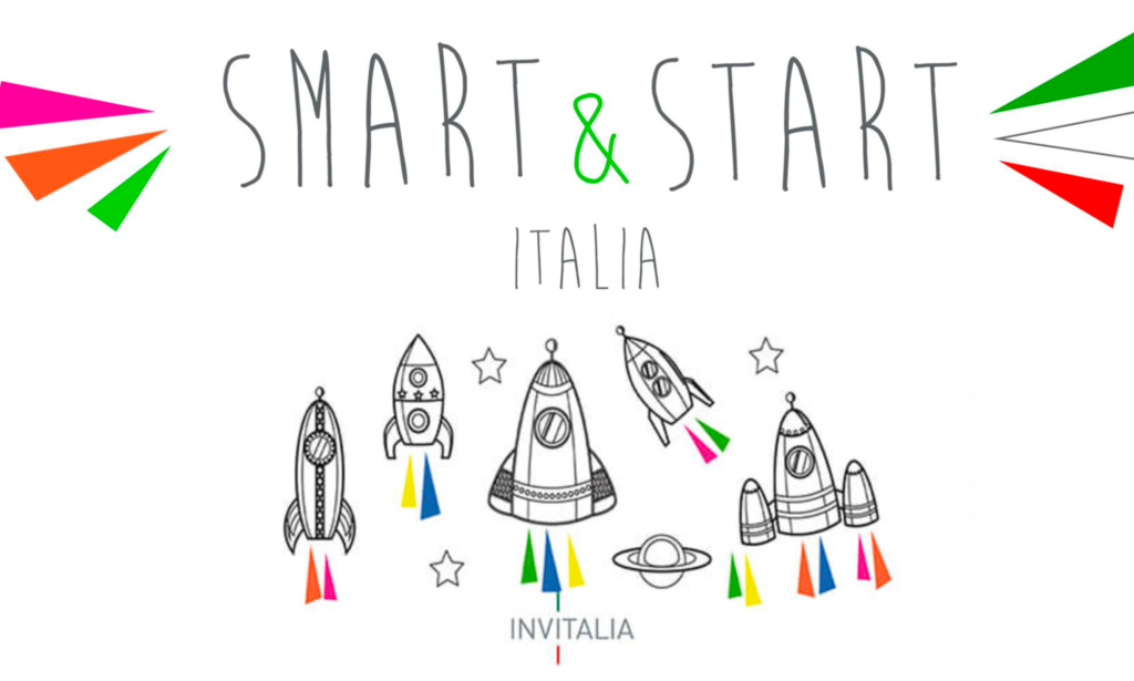 Logo for Smart & Start Italia with colorful rocket silhouettes and playful hand-drawn font on white background.
